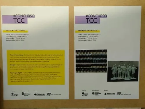 Projeção THETA (Trabalho de Conclusão de Curso) selecionado para exposição #ConcursoTCC, organizada pelo Fab Lab Livre SP, foto 2